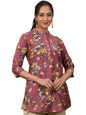 Libas WomenS Silk Blend Printed A-Line Kurtis (37074_Pink