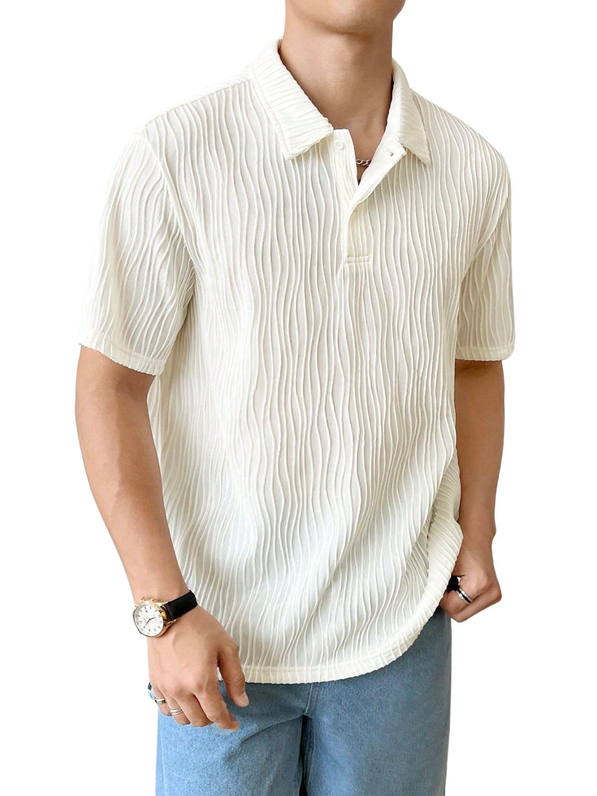 Leriya Fashion Cotton T-Shirt For Men  Soft Breathable Fabric | Regular Fit Half Sleeve Collar Tee For Summer Casual Wear (Avail