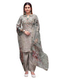 Womanista WomenS Silk Blend Solid Straight Embroidered Kurta Set (Kurtaset_1374_Silver