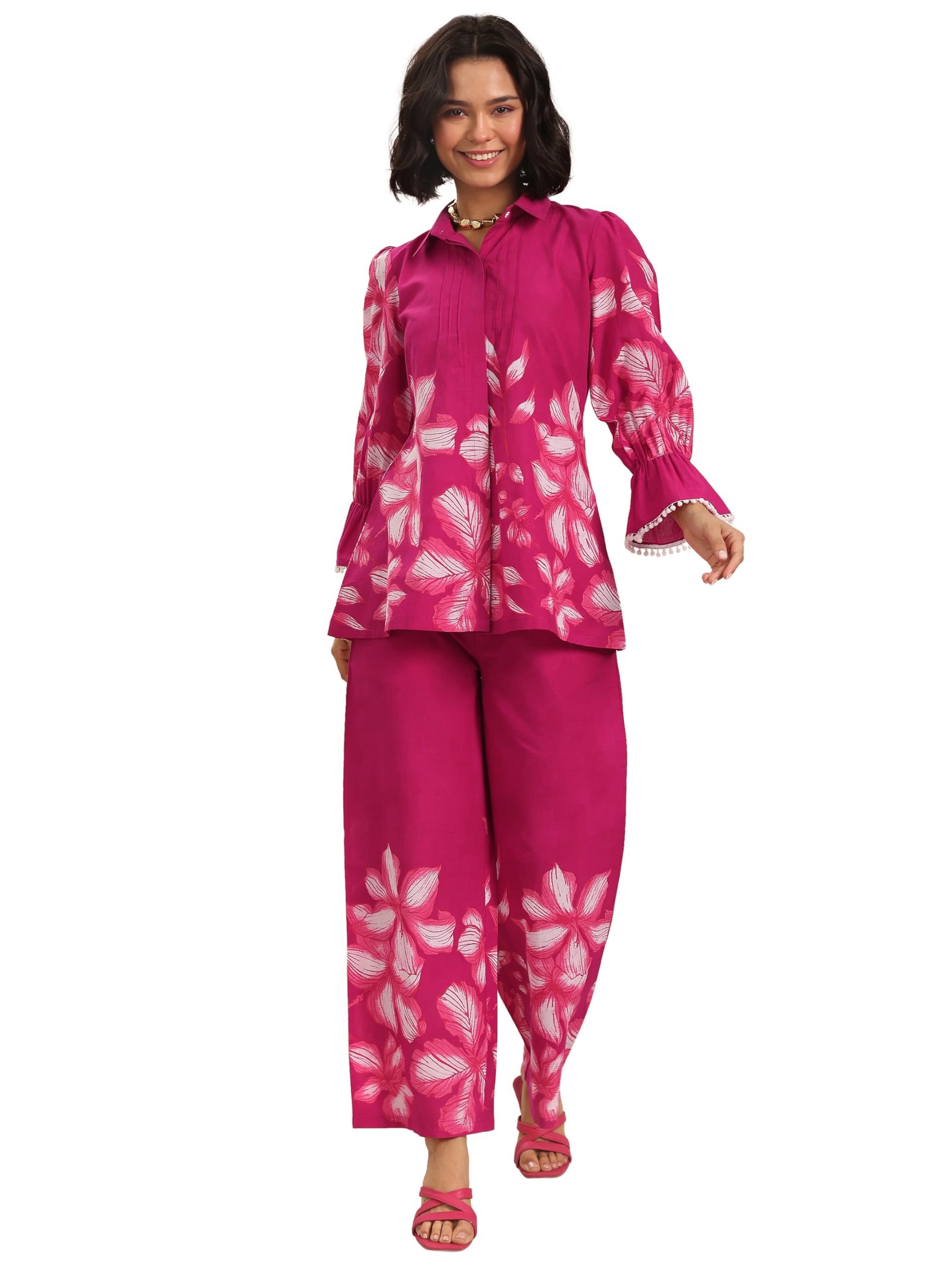 Libas WomenS Cotton Co-Ords Set (400659
