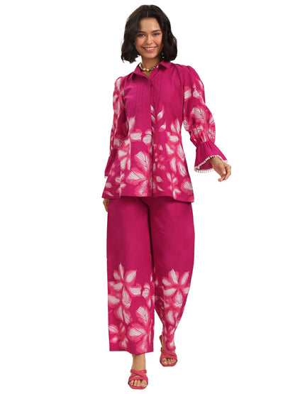 Libas WomenS Cotton Co-Ords Set (400659