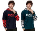 Noble Monk Men Stylish Printed T-Shirt (Pack Of 2) | Full Sleeve | Hooded Neck | Combo Hoodies For Men