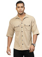 Rigo Polyester Oversized Shirt for Men | Half Sleeves, Oversized Fit Utility Shirt for Men | Oversized Drop Shoulders Shirt for
