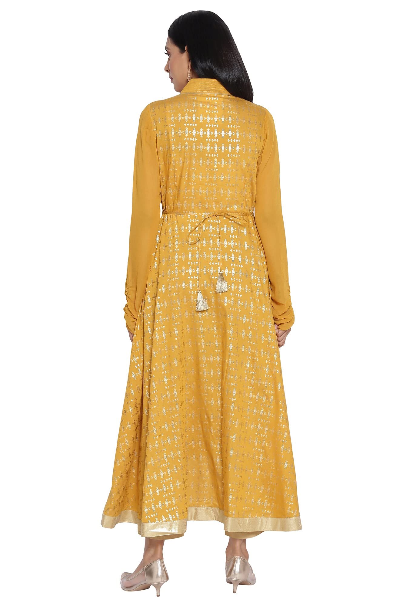 Aurelia Women's Polyester Printed Regular Kurta