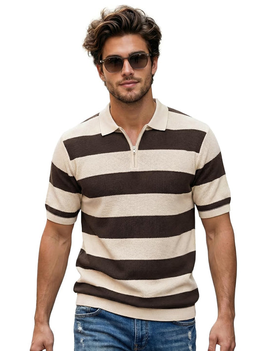 Bewakoof MenS Solid Regular Fit Half Sleeve Pure Cotton Polo T-Shirt_1004036_Brown_S