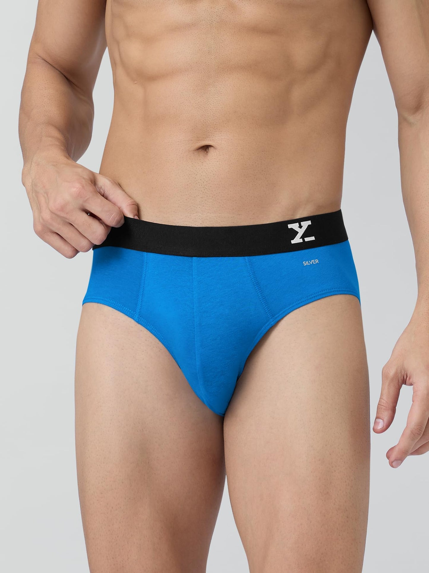 XYXX Mens Aero Silver Cotton Underwear for Men, Anti-Odour Silver Tech, Lasting Freshness, Moisture Absorbent Pack of 3 (XXL; Le
