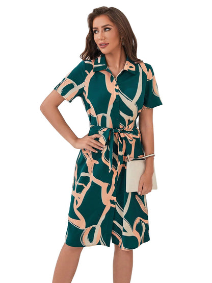 Shasmi WomenS & GirlS White Dress For Women L One Piece Dress For Women L Beach Dress For Women, Solid Printed Tie Front Colla