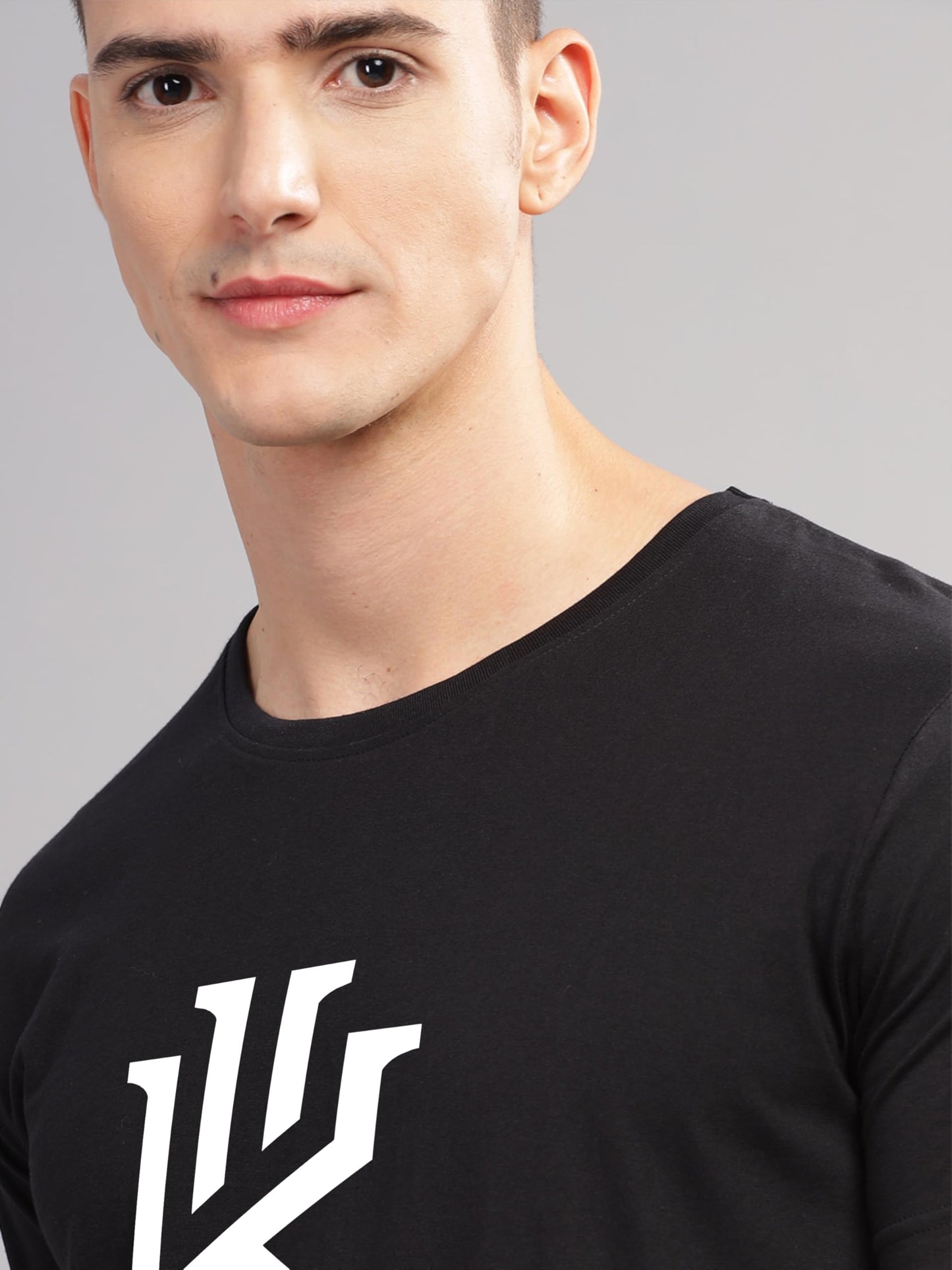 ADRO Mens Printed T Shirt - Premium Cotton Graphic Printed Tshirt - Black T-Shirt - RN24-KOBE-BL
