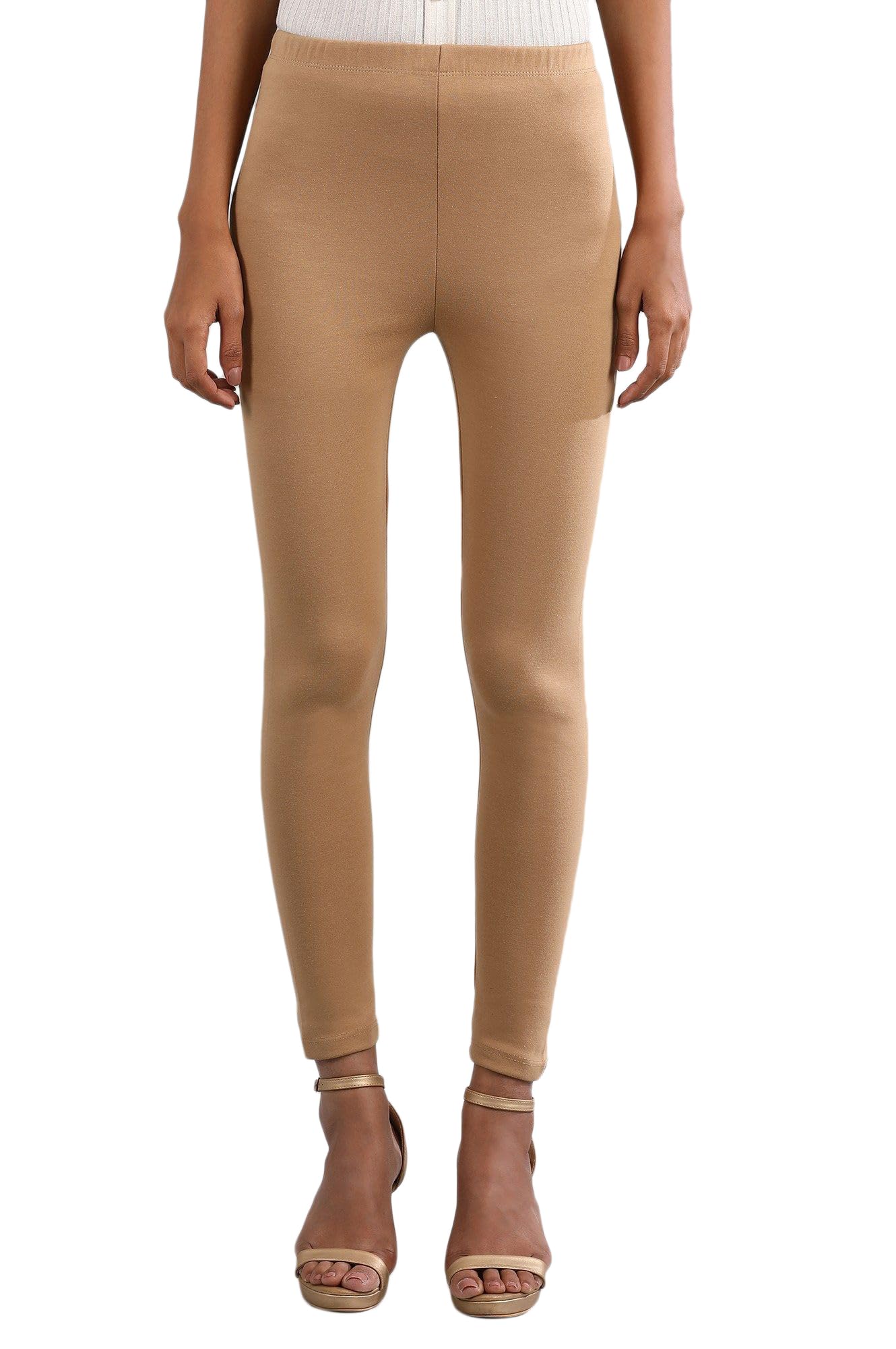 Aurelia Golden Solid Winter Tights (Size: S)-24NOA60035-602146