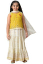 Aurelia Girl's Viscose Top-Skirt-Dupatta (22AUG10155B-504355_Yellow