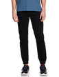 The Indian Garage Co Men Slim Fit Solid Mid-Rise Biker Joggers Black