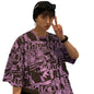 Thalasi Comic All Over Printed Green Anime Oversized T Shirts For Men - Drop Shoulder Loose Fit Cotton T-Shirt - Trending Naruto