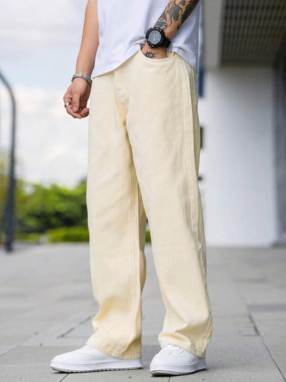 Noble Monk MenS Heavy Denim Cargo | Stylish & Durable Cargo Trousers | Street Style Denim Fit