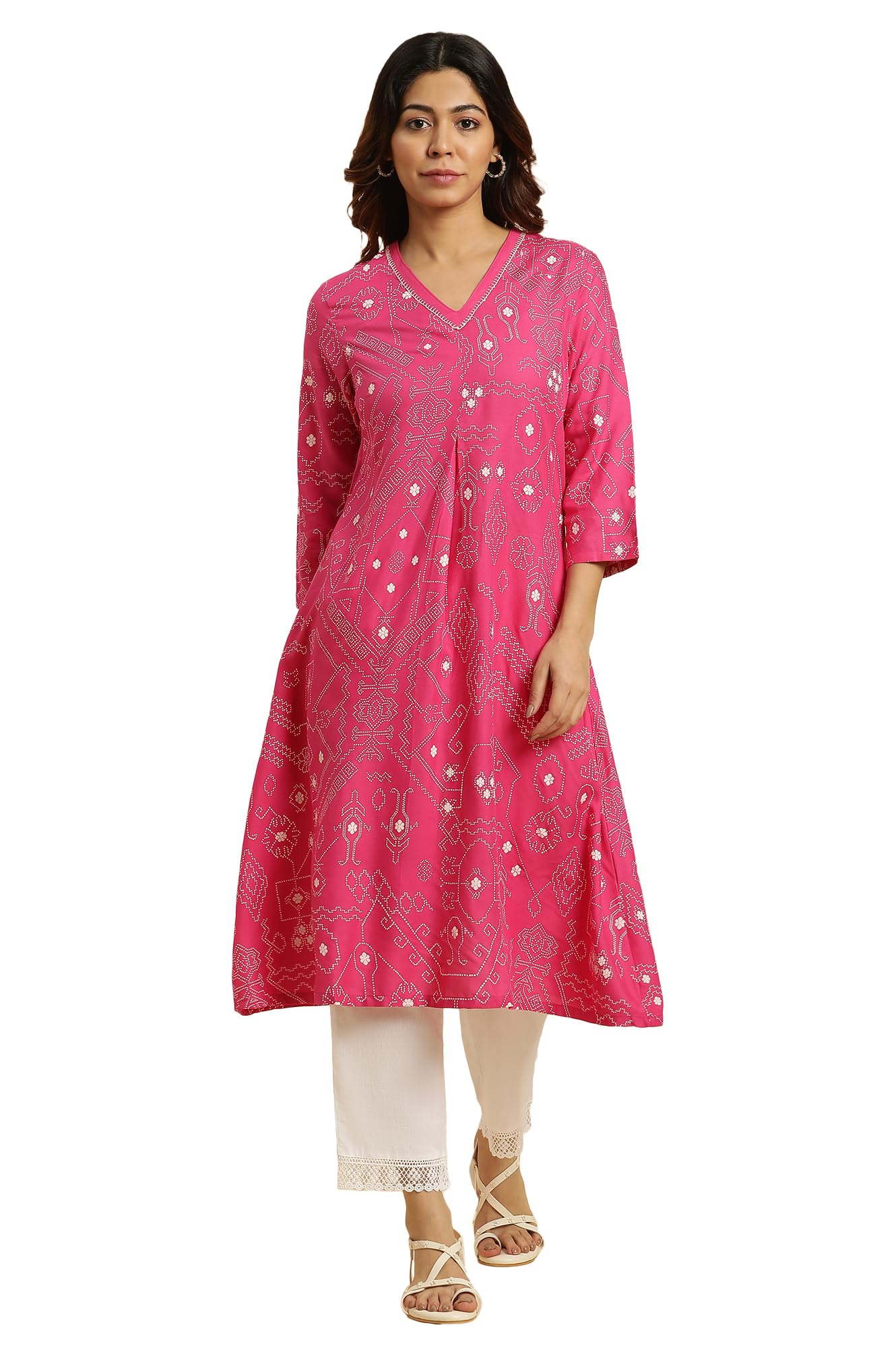 W for Woman Viscose A-line Women's Kurta