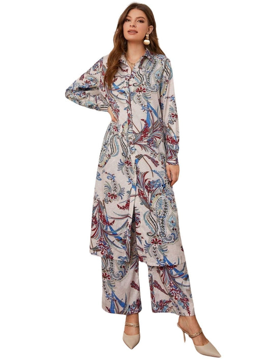 GRECIILOOKS Women Co Ord Set for Women | Co Ord Set for Women Stylish | Festive Co Ord Set for Women | Travel Co Ord Set for Women |Full Sleeve Women Co-ord set