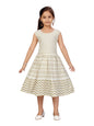 Aarika Girl's Cotton Skater Knee-Length Dress (MR_MD-DL-1002_Cream