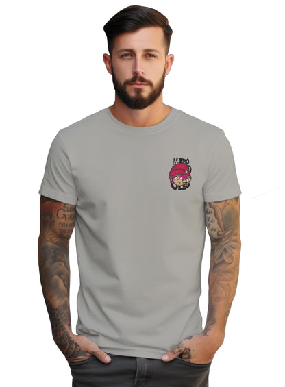 Peppyzone Mens Regular Fit T-Shirt (PZ-Trendy-46_Grey
