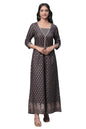 Black Zari Embroidered Festive Jumpsuit With Belt