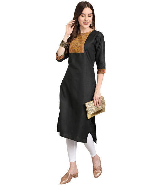 LookMark Women Polyester Regular Kurti