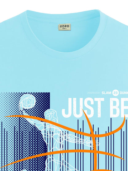 ADRO Men's Graphic Printed 100% Cotton T-Shirt - Regular Fit, Printed T-Shirts for Men (RN24-BCL-MI_Mint)