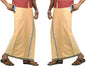 Prakasam Cotton Mens Kerala Thalapathi Border 2Way Pocket (Right &Left Side) Flexi Size (Adjustable) Colour Dhoti With 2 Side Po