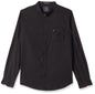 Turtle Men Cotton Lyocell Black Solid Slim Fit Full Sleeve Casual Shirt