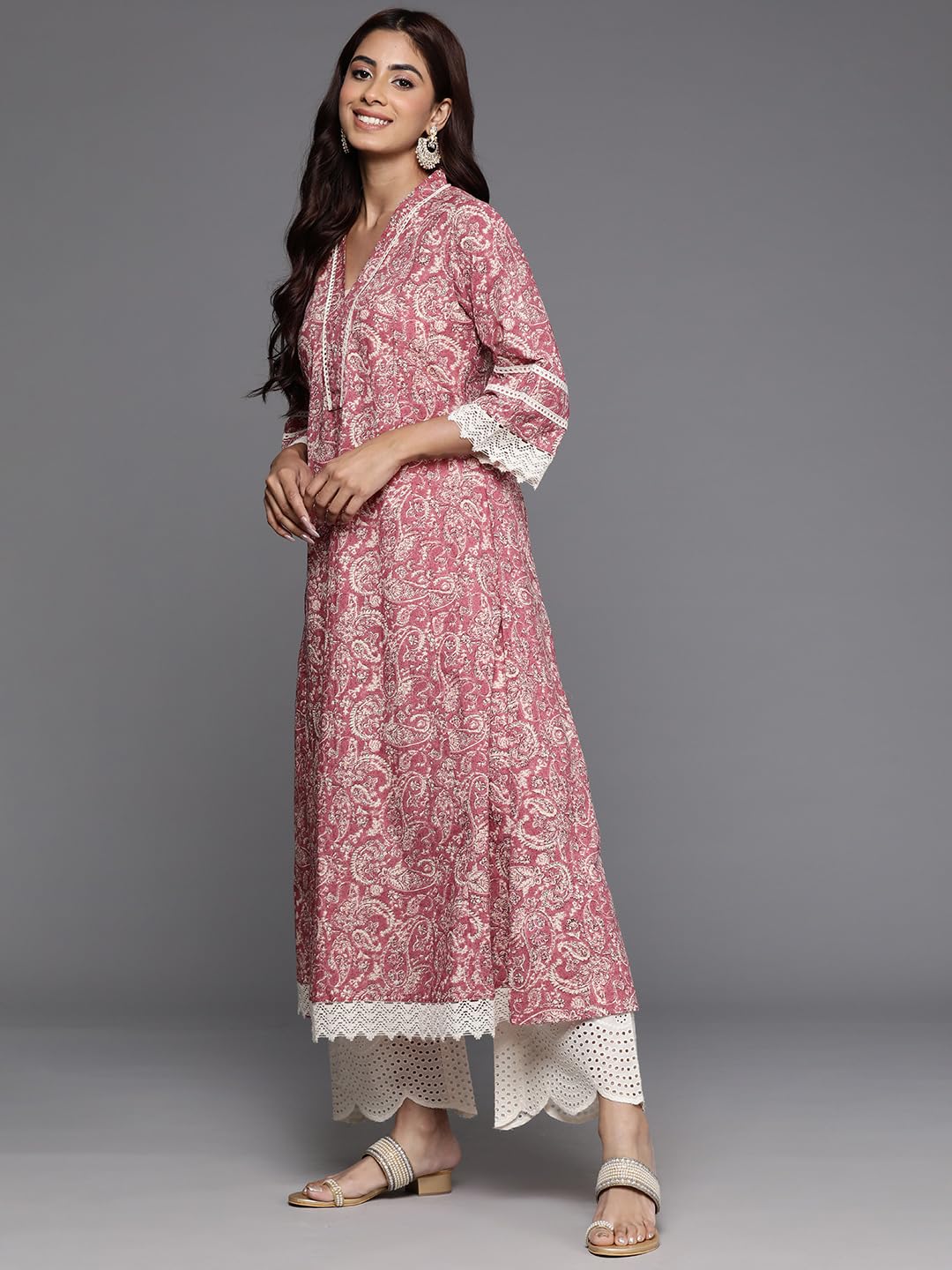 Varanga WomenS Cotton Kurta  Soft, Breathable Fabric, Elegant Design, Comfortable Fit, Ideal Traditional Ethnic Wear