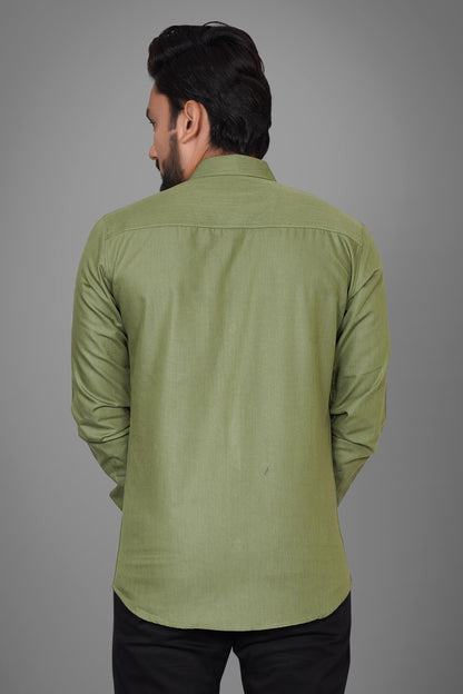 Besix Full Sleeve Green Formal Shirt For Men Cotton Regular Fit Casual - Pure Premium Branded Shirts For Men Formal Stylish Slim