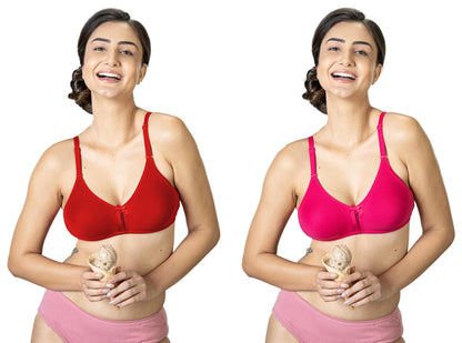 Lyra 516 Flora Mesh Ladder Moulded Premium Cotton Bra