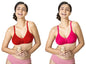 Lyra 516 Flora Mesh Ladder Moulded Premium Cotton Bra