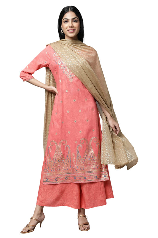 Aurelia Women Kurta & Culotte & Dupatta