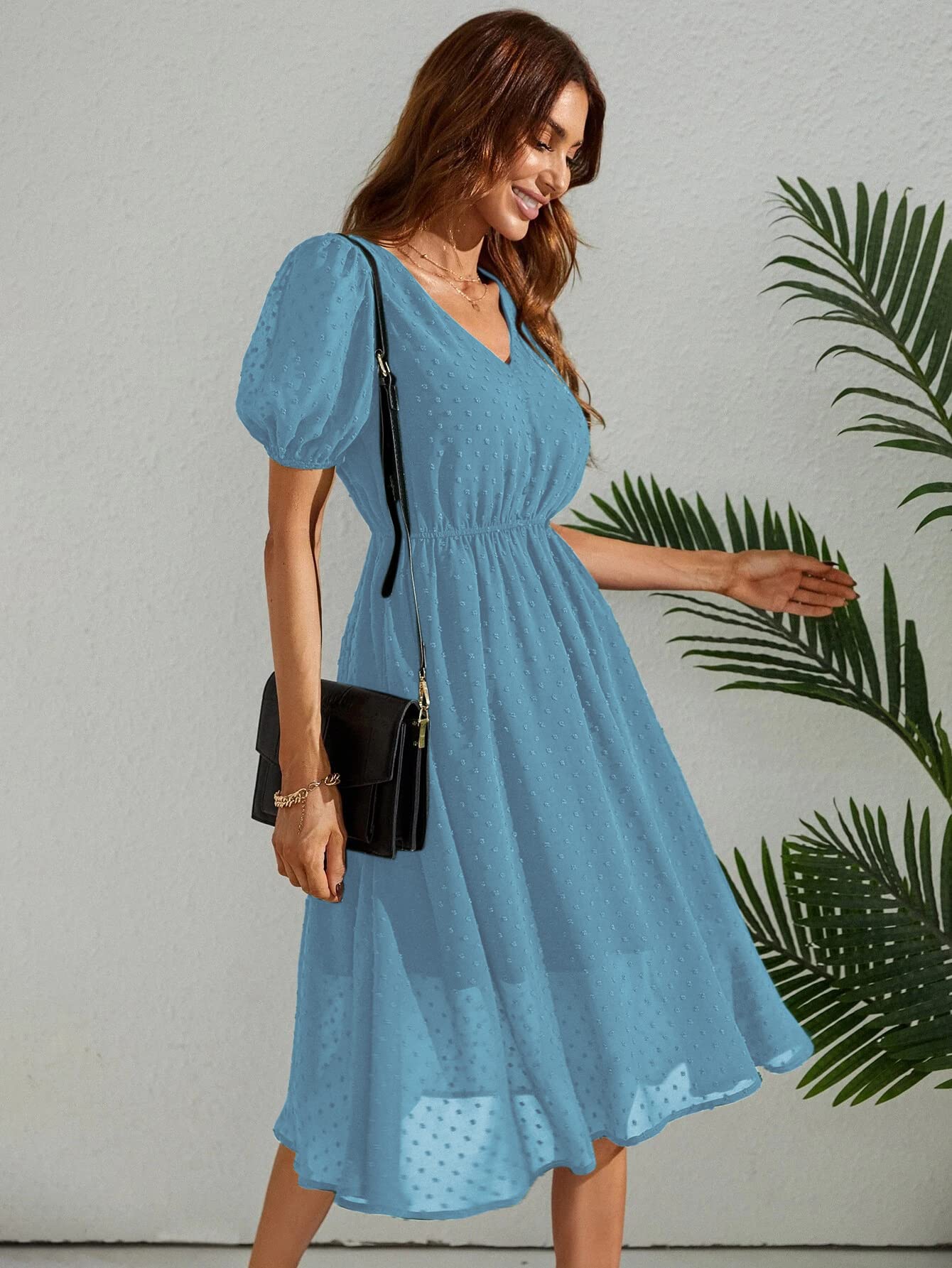 Tagas Women'S Georgette A-Line Standard Length Dress (Op-3210-1)