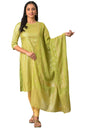 Aurelia Green Printed Ethnic Dupatta