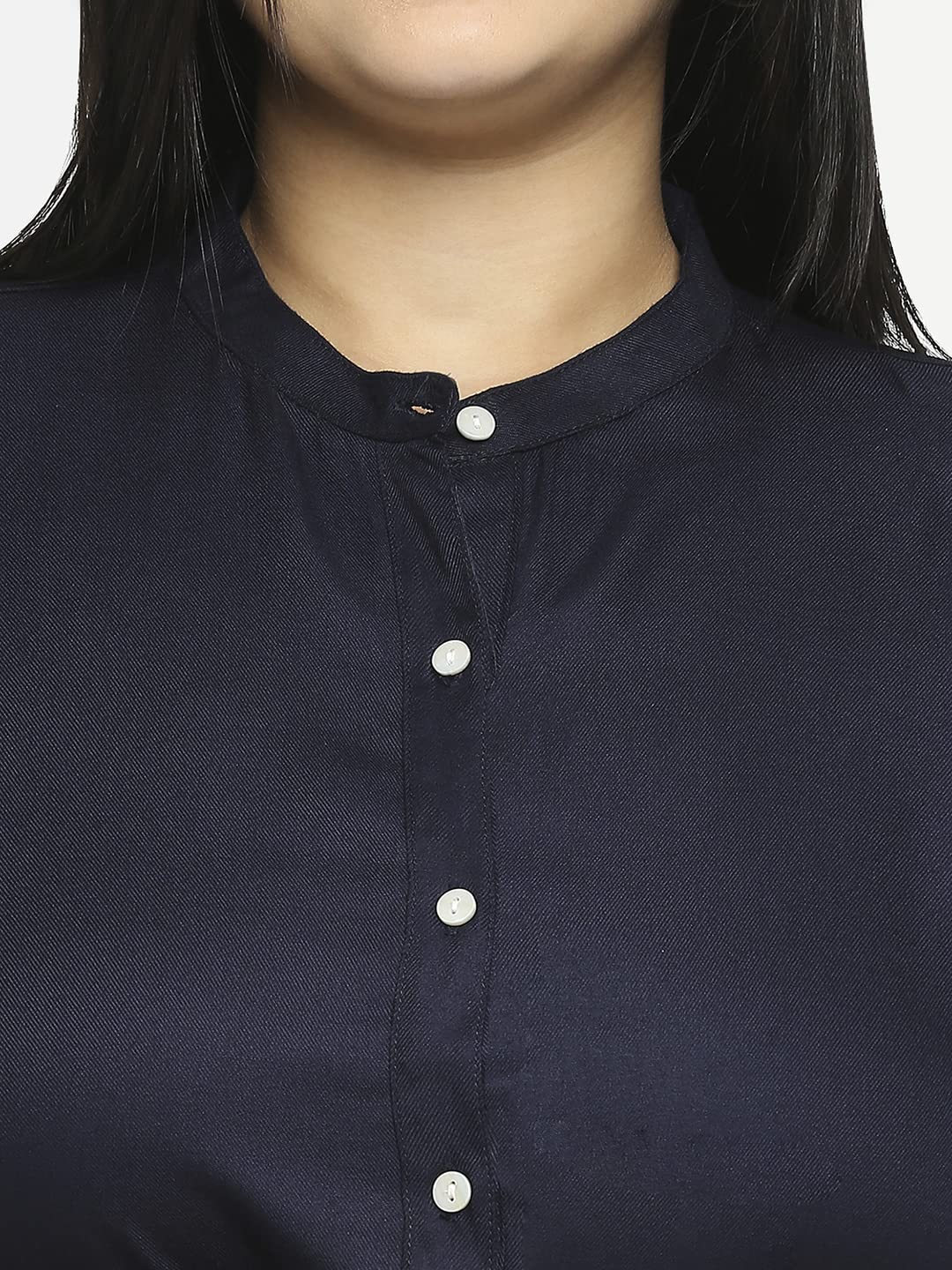 Style Quotient Plus Women Solid White Viscose Rayon Formal Shirt