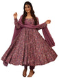 ANNI DESIGNER Women's Cotton Blend Anarkali Kurti Plazzo Dupatta Set | Kurta Sets for Women | Ethnic Suit Set | Anarkali Kurta Set with Dupatta Dress | Cotton Kurti for Women