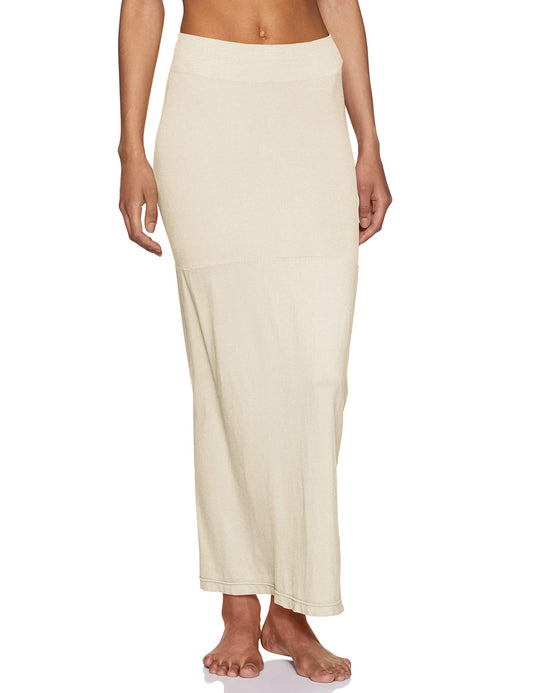 Zivame All Day Flared Mermaid Saree Shapewear for Women - Ivory