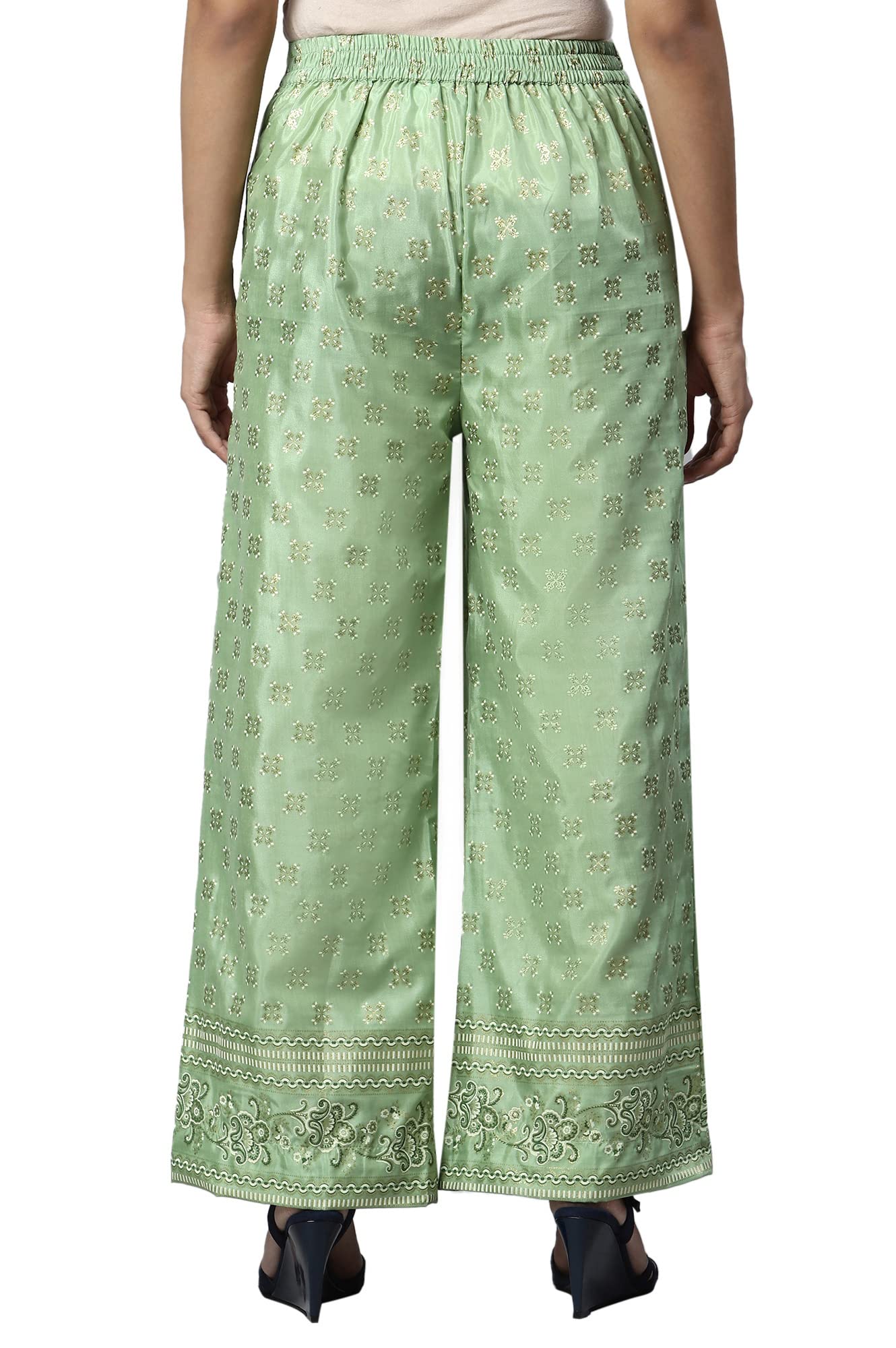 Aurelia Printed Strechable Palazzo Pants for Women | Ankle Length Palazzo Pants for Women