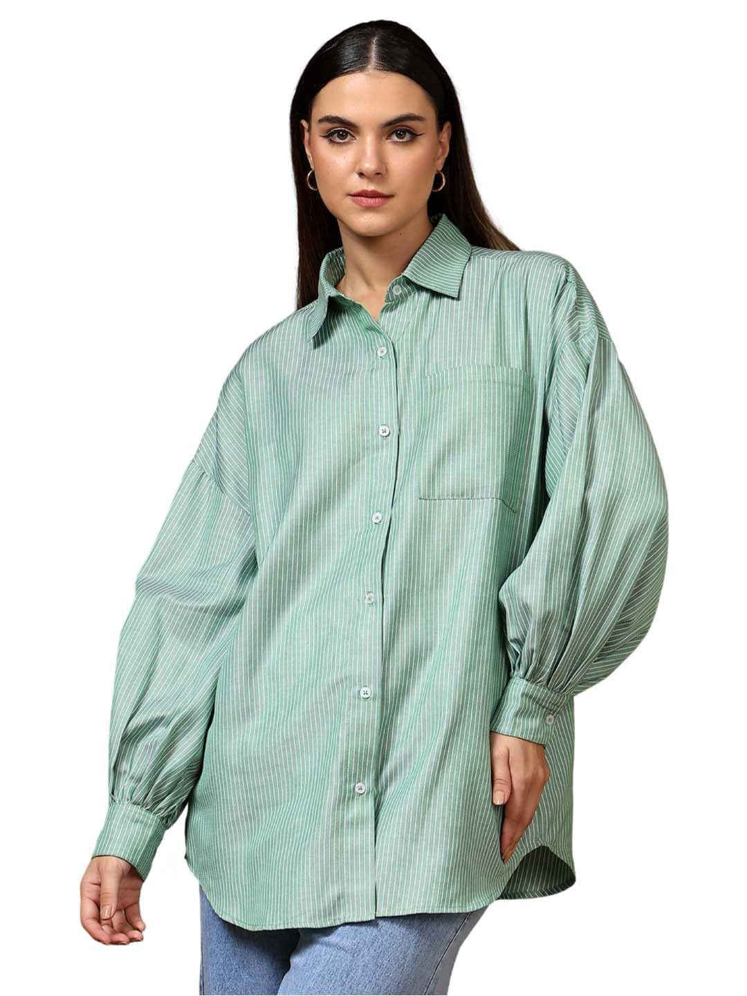 Kotty WomenS Oversized Comfortable & Stylish Casual Shirt(Multicolor,L)