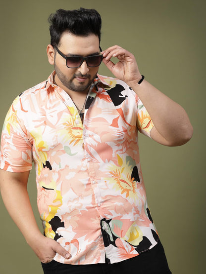 RIGO Rayon Printed Shirts for Men | Hawaiian Shirts for Men | Summer Shirts Shirt for Men | Regular Fit, Plus Size Casual Shirt