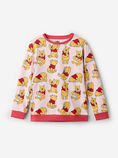 The Souled Store Official Disney: Pooh Bear Boys Round Neck Long Sleeve Multicolor Graphic Print Regular Fit Sweatshirts Sweatsh