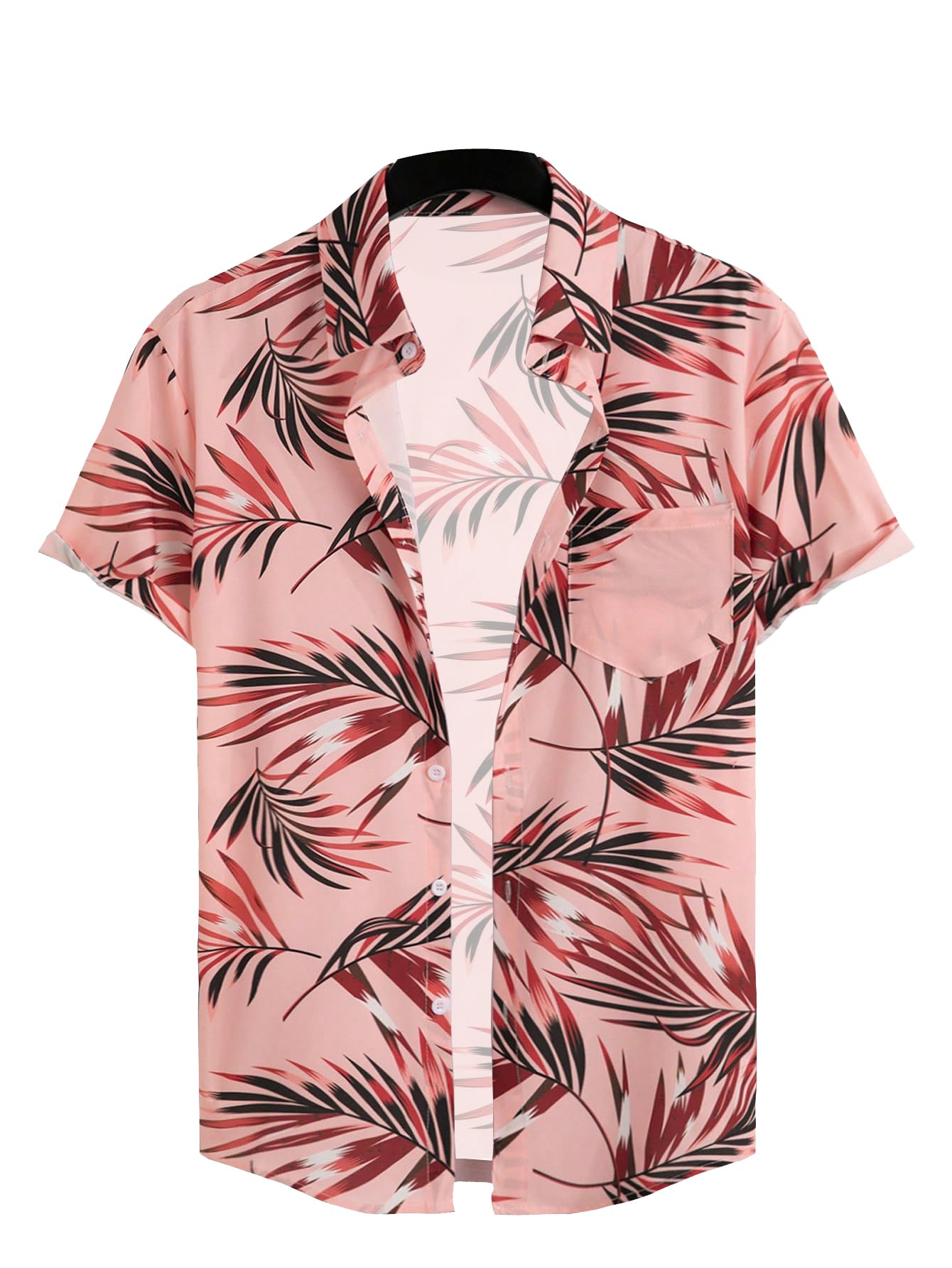 Shasmi Solid Regular Fit Fancy Casual Shirt for Men_Pink