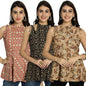 Pinkmint Halter Neck with Tie Back Short Combo Tops for Women ll Fancy Regular Fir Tops ll Casual Wear (Pack of 3)