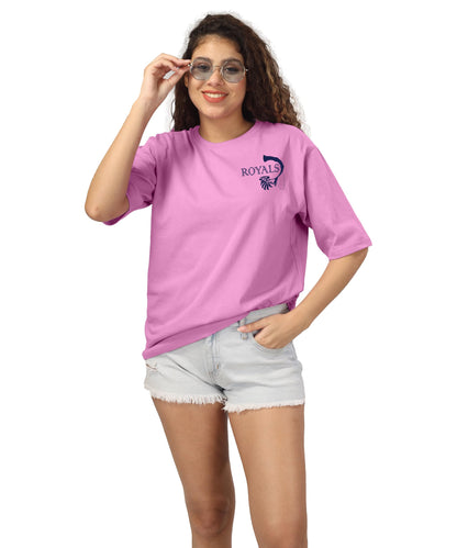 SHODOX Bio-Washed Anti Bacterial 100% Pure Cotton Womens Oversized Asthetic Premium Printed T-Shirt | Cozy Soft, Less Wrinkles,