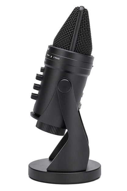 Samson G-Track Pro USB Condenser Microphone, Black, Zinc Material, Professional Audio Interface