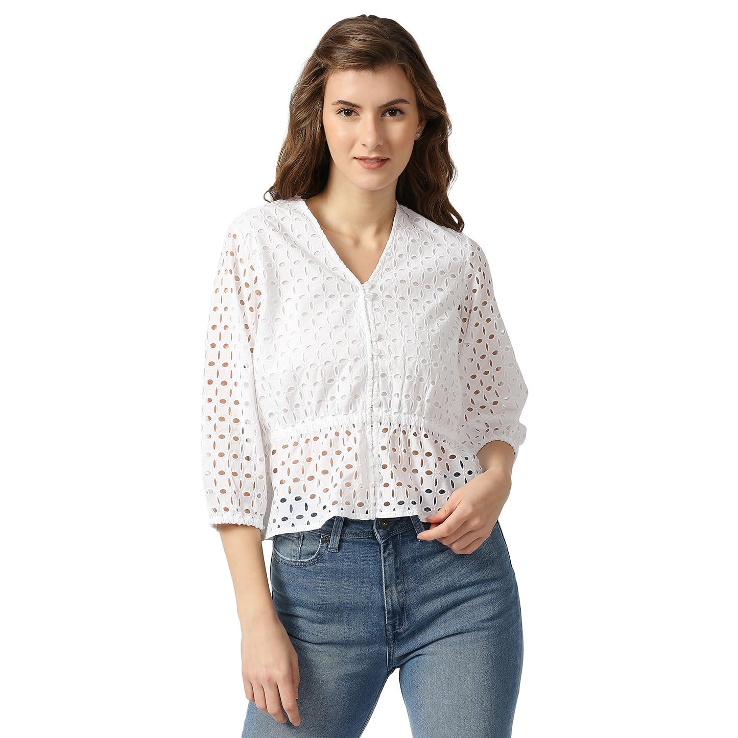 Pepe Jeans WomenS Regular Fit T-Shirt (Pl304570_White