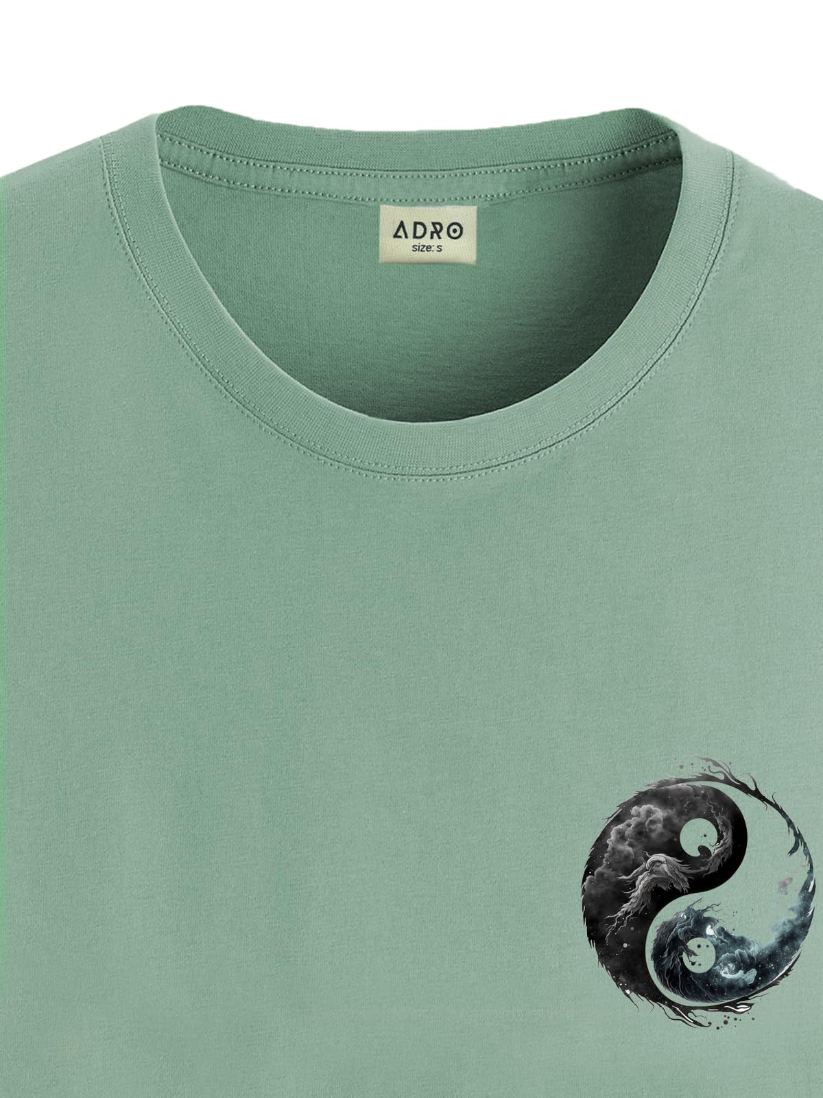 ADRO T-Shirts for MenChest Printed T-Shirt for MenCotton Tshirt for Men|RN24-STICK-YONG-PT