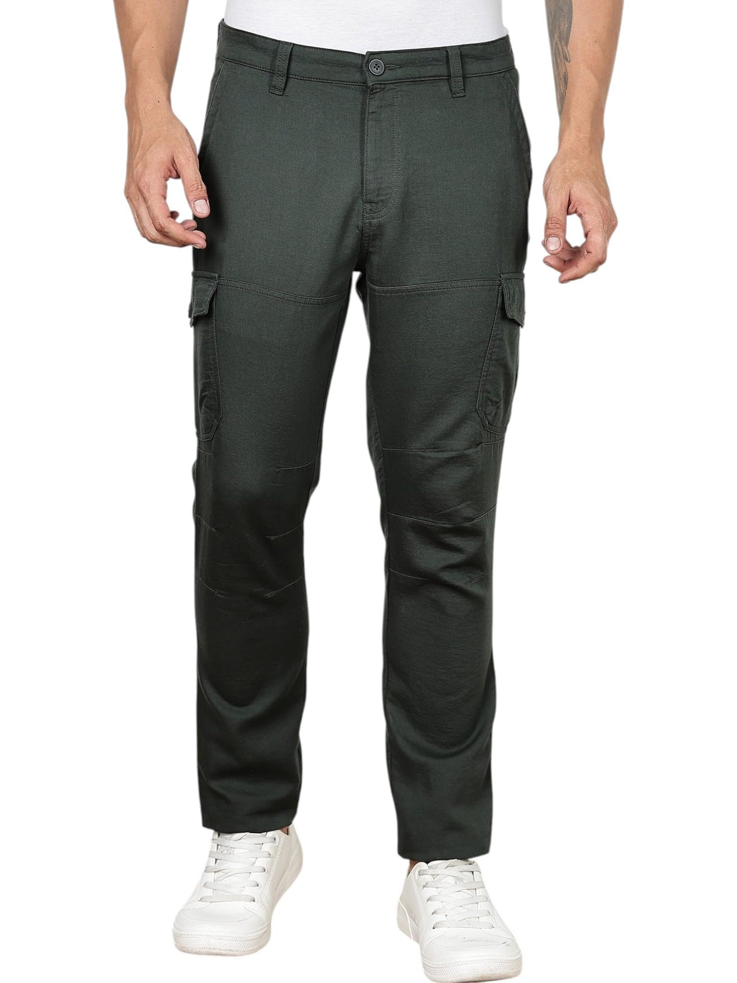 Thomas Scott | Mens | Slim Fit | Cotton | Stretchable Fabric | Breathable Fabric | Trouser | Slant Pocket | Chinos | Pants for