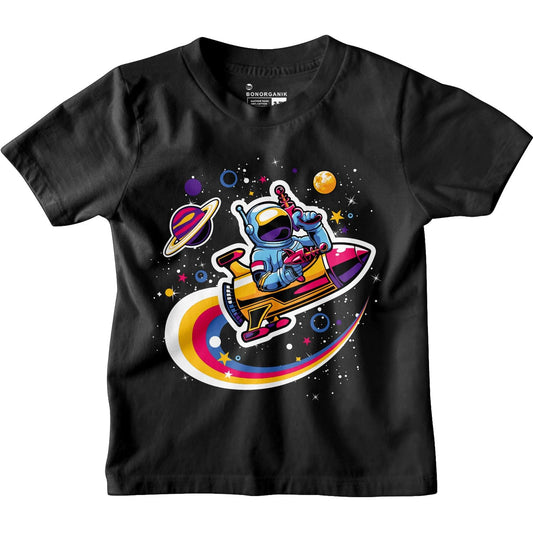 Bon Organik Boys Regular Fit T-Shirt (BON12175_Black