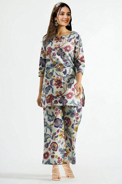 Toochki WomenS Multi Color Floral Printed Rayon Stitched Kurta & Kurtis | Kurti Set For Women | A Line Kurti Set | 3/4 Sleeve K