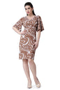 Popwings Casual Printed Mini Full Sleeve Bodycon Dress For Women | Western Bodycon Dresses For Women | Summer Stylish Western Bo